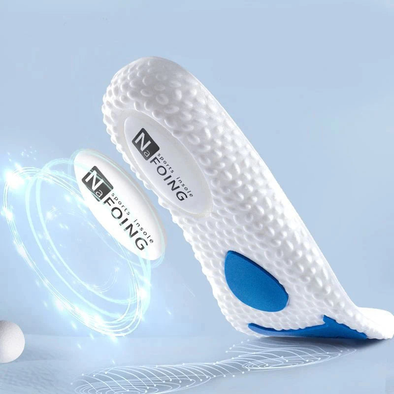 Plantillas deportivas transpirables con amortiguación y absorción de impactos para zapatos, plantillas para correr, para hombres y mujeres, almohadillas de masaje y cuidado para pies