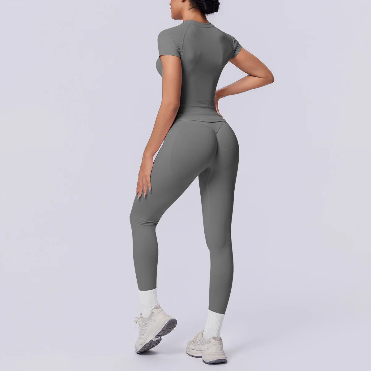 Conjunto Deportivo de Yoga para Mujer, Conjunto de Dos Piezas, Pantalones y Top, Traje Deportivo para Gimnasio, Yoga y Entrenamiento