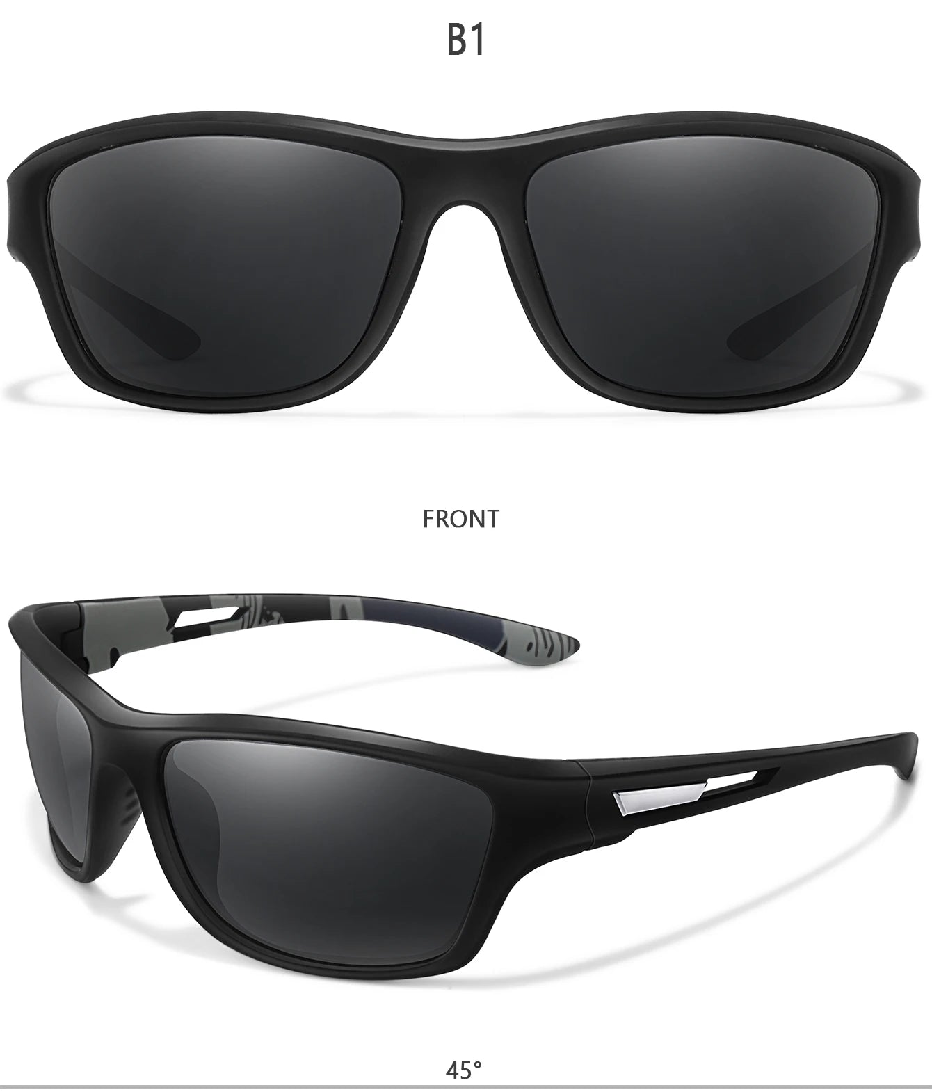 Gafas de sol polarizadas para pescar para hombre y mujer, lentes de sol antideslumbrantes UV400 para ciclismo, conducción, senderismo, 1 unidad