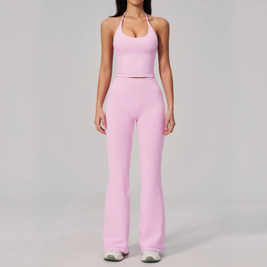 Conjunto de Yoga sin Costuras para Mujer, Ropa Deportiva, Conjunto de Fitness de 2 Piezas, Leggings y Sujetador Deportivo Transpirable, Ropa Deportiva Femenina