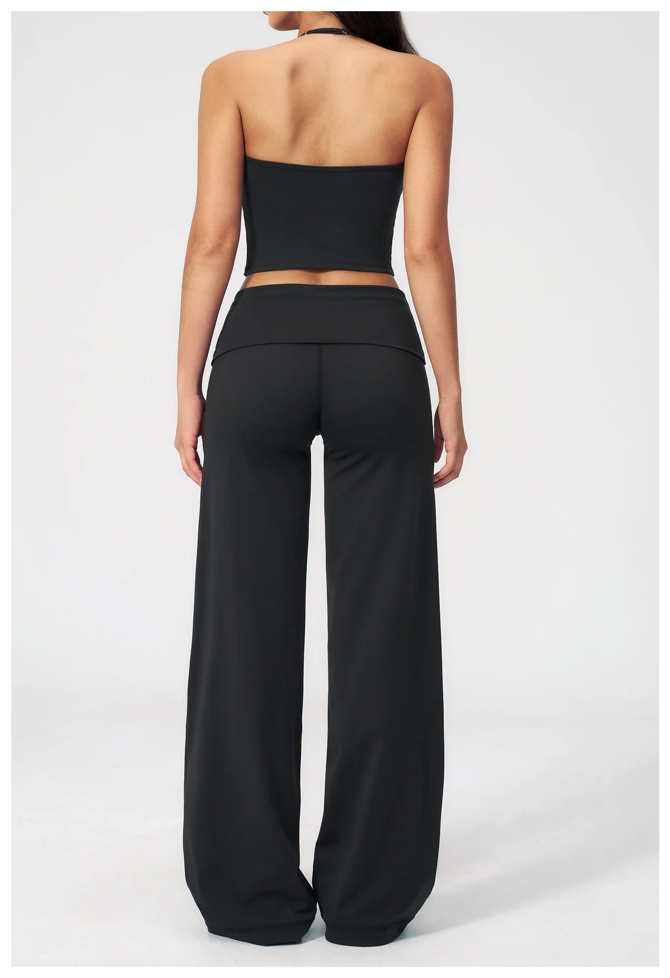 Conjunto Deportivo de Yoga para Mujer, Conjunto de Dos Piezas, Pantalones y Top, Traje Deportivo para Gimnasio, Yoga y Entrenamiento