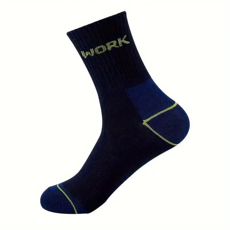 6/12 pares de calcetines de tubo medio a prueba de olores de negocios de alta calidad para hombres calcetines deportivos de ocio transpirables absorbentes del sudor para todas las estaciones