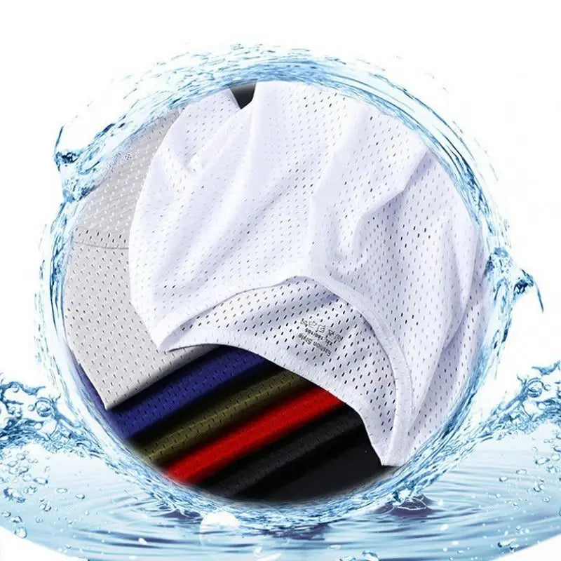 Camisetas sin mangas de malla de seda helada para hombre, camiseta sin mangas transparente para culturismo, chaleco de Fitness, camisetas musculosas de malla para hombre, 1 ud.