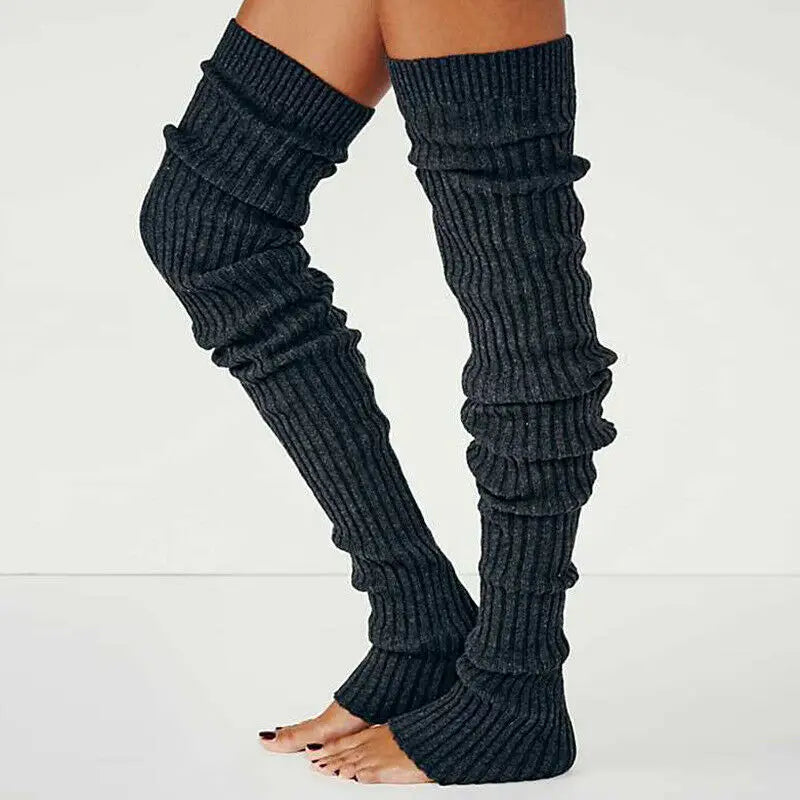 Medias góticas de Anime para mujer, calcetines hasta la rodilla, accesorios de disfraces de Cosplay, calentadores de piernas largas para Yoga, calcetines hasta la rodilla, novedad