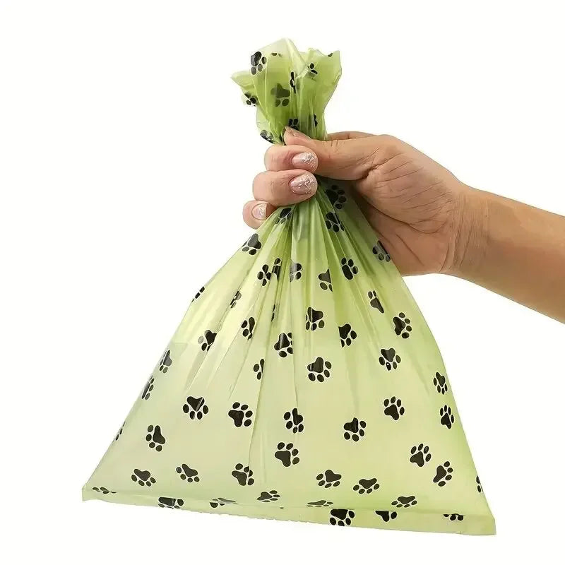 30/600 Uds bolsas para excrementos de perros para perros bolsas grandes para residuos de gatos perrito al aire libre limpieza del hogar bolsa de basura suministros para mascotas 15 bolsas/rollo
