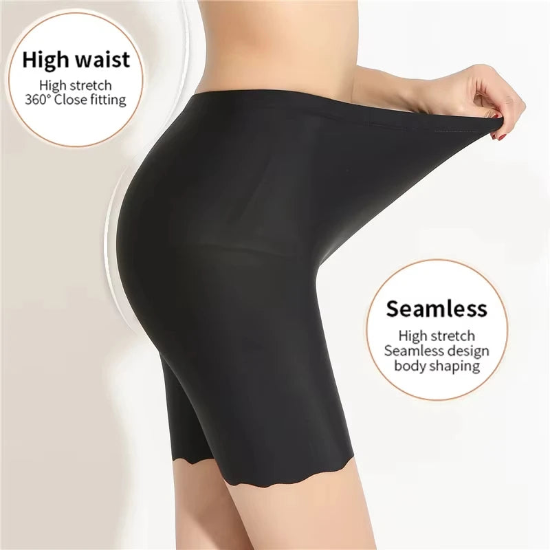 Pantalones cortos de seguridad sin costuras para mujer, Boxers de talla grande para verano, pantalón de protección antirozaduras debajo de la falda, bragas, ropa interior 3XL