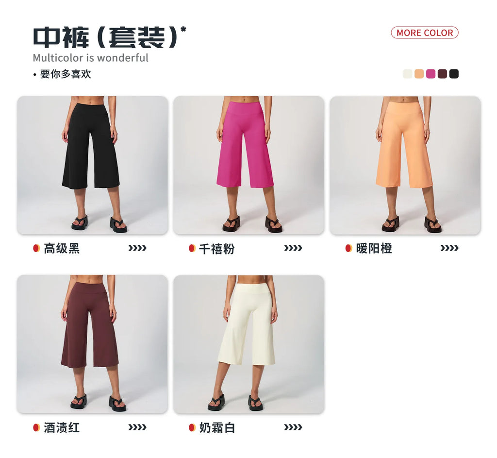 Conjunto Deportivo de Yoga para Mujer, Conjunto de Dos Piezas, Pantalones y Top, Traje Deportivo para Gimnasio, Yoga y Entrenamiento