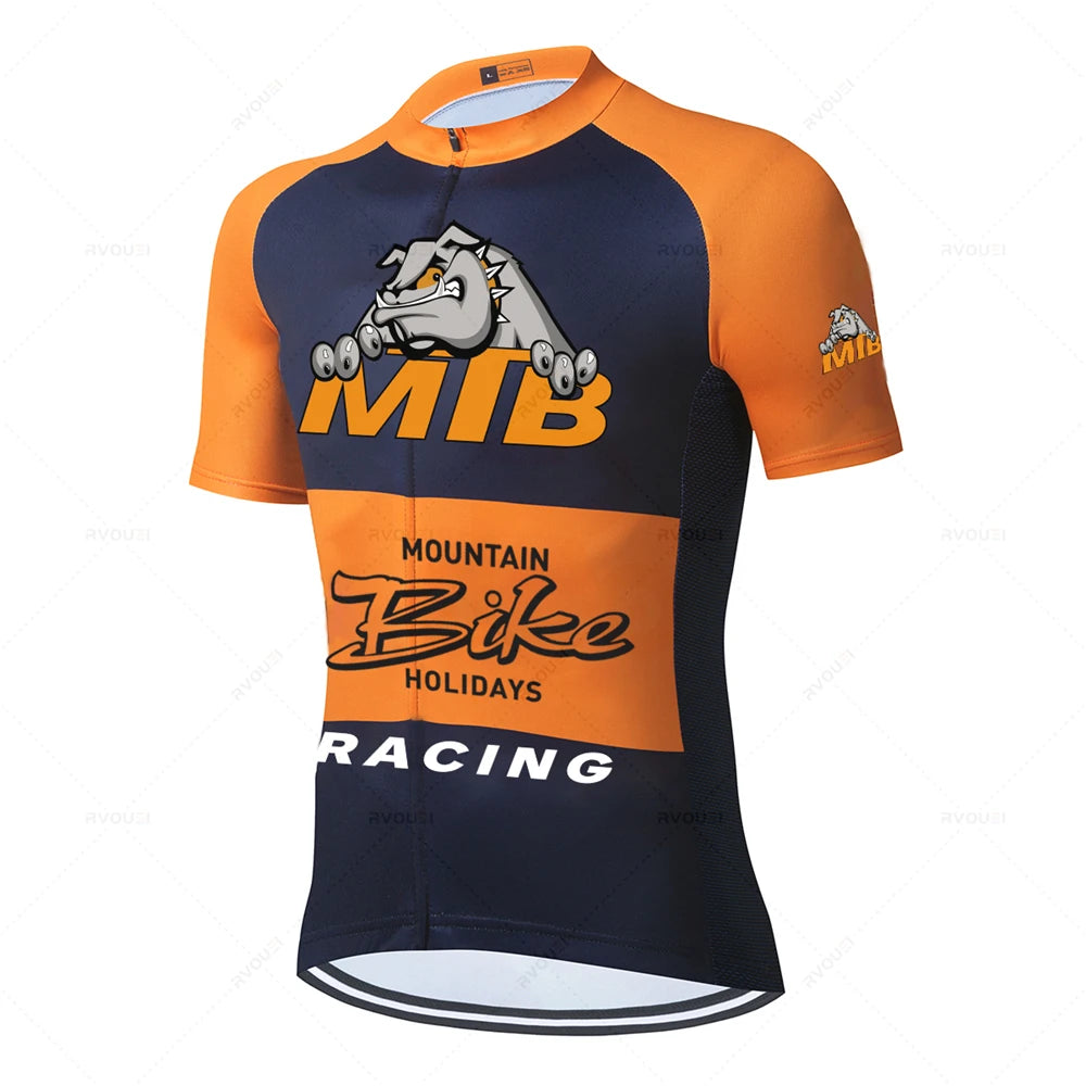 Conjunto de ropa de Ciclismo profesional para Hombre, Maillot de verano para bicicleta de montaña, MTB