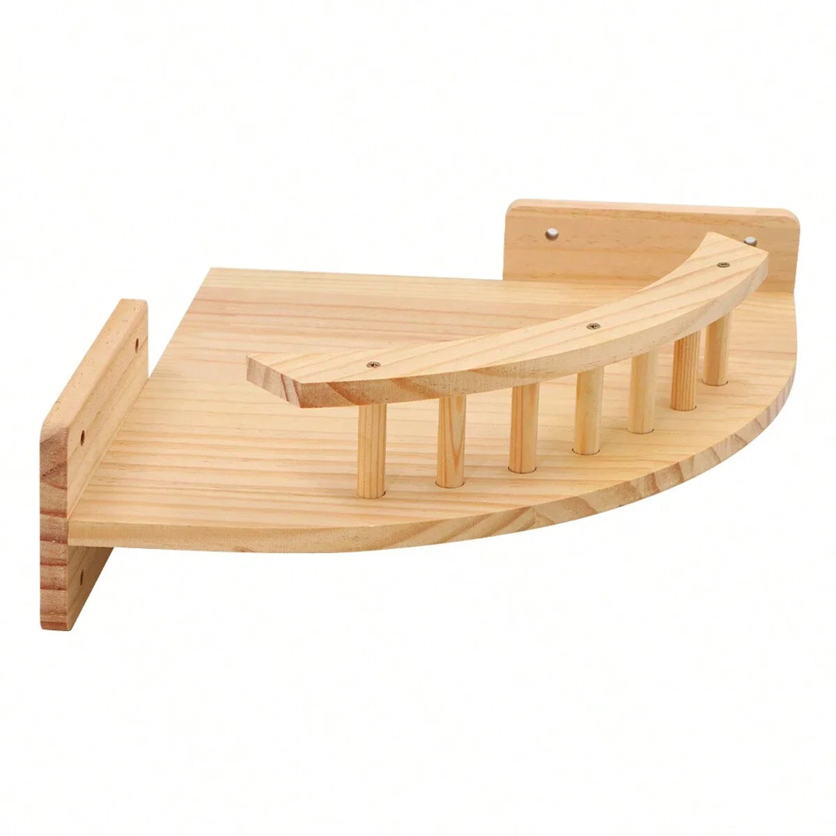 Hamaca esquinera con escalones para gatos, mueble montado en la pared, estante de escalada para gatos de interior, cama colgante de madera, 3/4 piezas