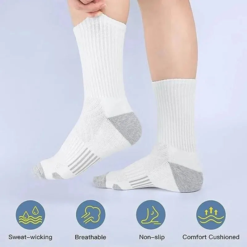6/12 pares de calcetines de gimnasio al aire libre para hombre, alta calidad, cómodos, suaves, agarre al suelo, fútbol, talla grande, nuevo estilo
