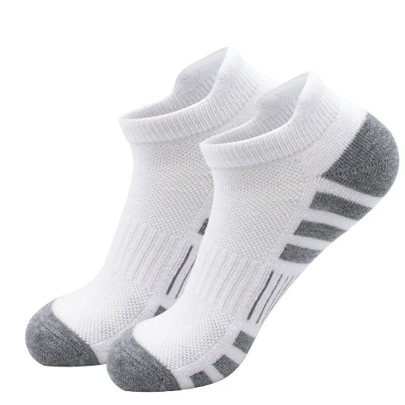 6/24 pares de calcetines deportivos tobilleros para correr, calcetines deportivos acolchados y transpirables de corte bajo para hombres y mujeres