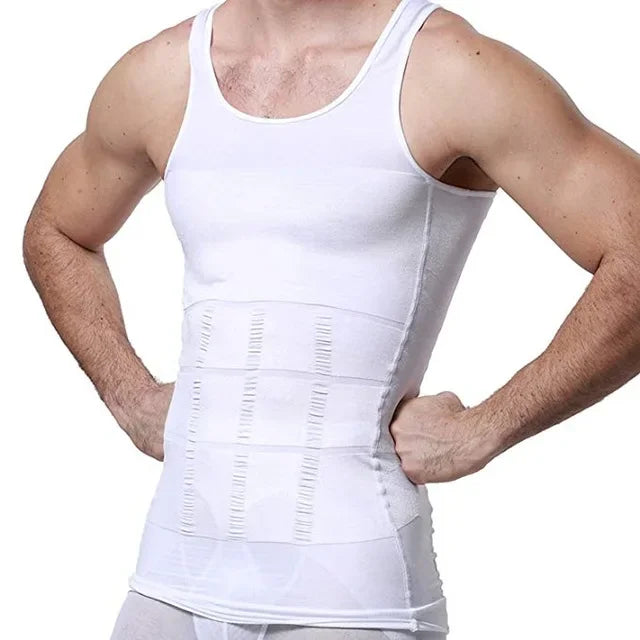 2/1 chaleco adelgazante para hombre, Body adelgazante, corsé de cintura adelgazante, chaleco adelgazante, ropa moldeadora adelgazante con recorte de barriga