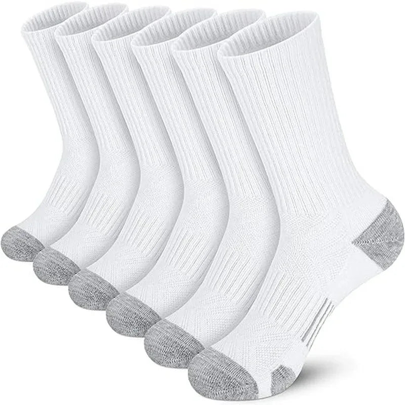 6/12 pares de calcetines de gimnasio al aire libre para hombre, alta calidad, cómodos, suaves, agarre al suelo, fútbol, talla grande, nuevo estilo