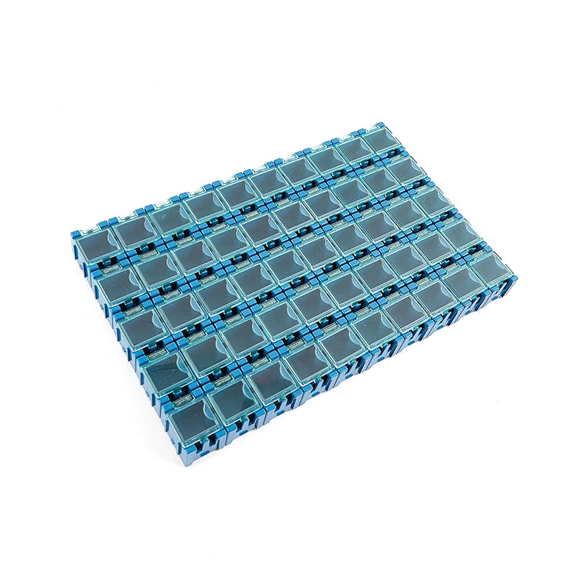 50 unids/set SMD SMT contenedor de componentes electrónicos Mini kit de cajas de almacenamiento