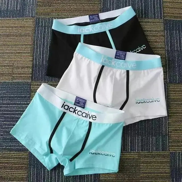 3 uds bragas masculinas ropa interior de algodón para hombres Boxers transpirables Boxer para hombre calzoncillos estampados pantalones cortos cómodos ropa interior para hombres M-3XL