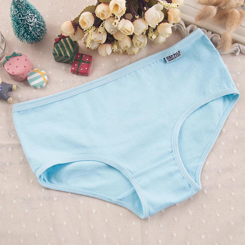 Bragas de talla grande para mujer, ropa interior de algodón suave, lencería Sexy, 7 unidades por lote