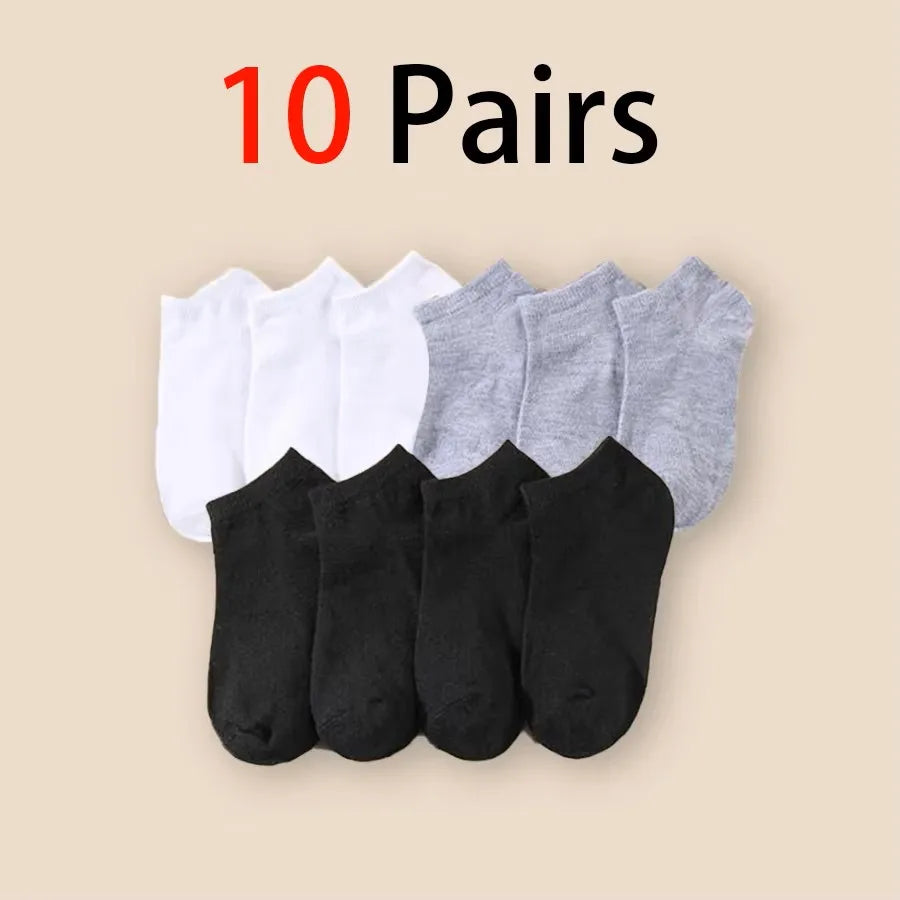 10/20/30/40/50 pares de calcetines tobilleros de corte bajo con desodorante transpirable para hombre, ropa cómoda que absorbe el sudor y para verano