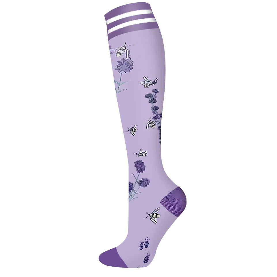 Nuevos calcetines de compresión deportivos para venas varicosas, calcetines médicos de nailon para enfermería, aptos para correr, saltar, antifatiga