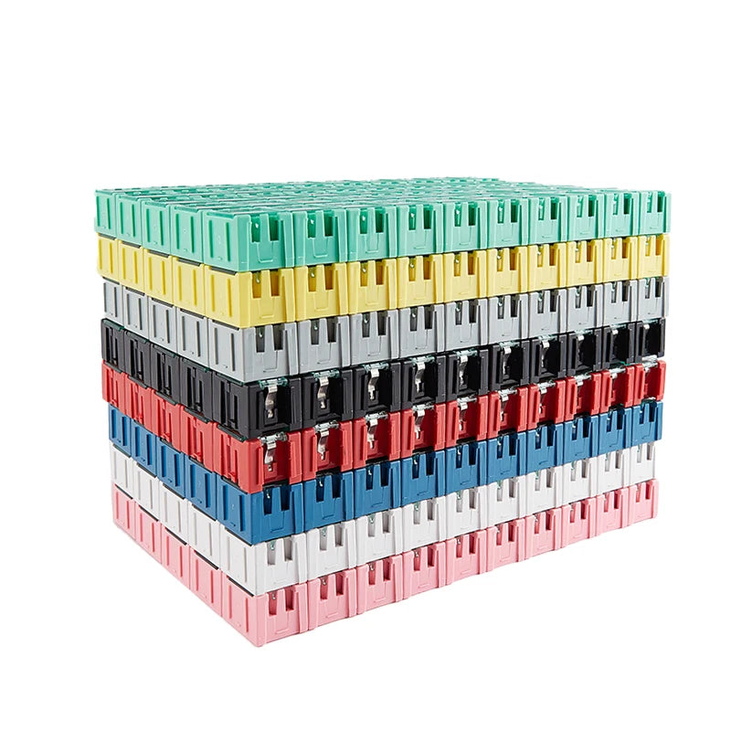 50 unids/set SMD SMT contenedor de componentes electrónicos Mini kit de cajas de almacenamiento
