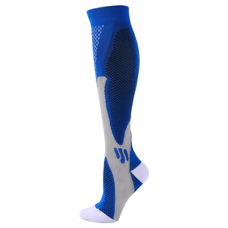 1 par de calcetines de compresión calcetines deportivos medias de enfermería médica previenen las venas varicosas calcetines embarazo enfermería atlético fútbol SOX