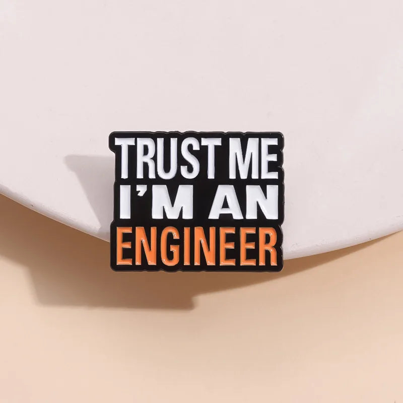 Alfileres esmaltados con frase divertida y humorística, broches con citas positivas geométricas creativas, insignia para solapa, joyería de moda, regalos para amigos
