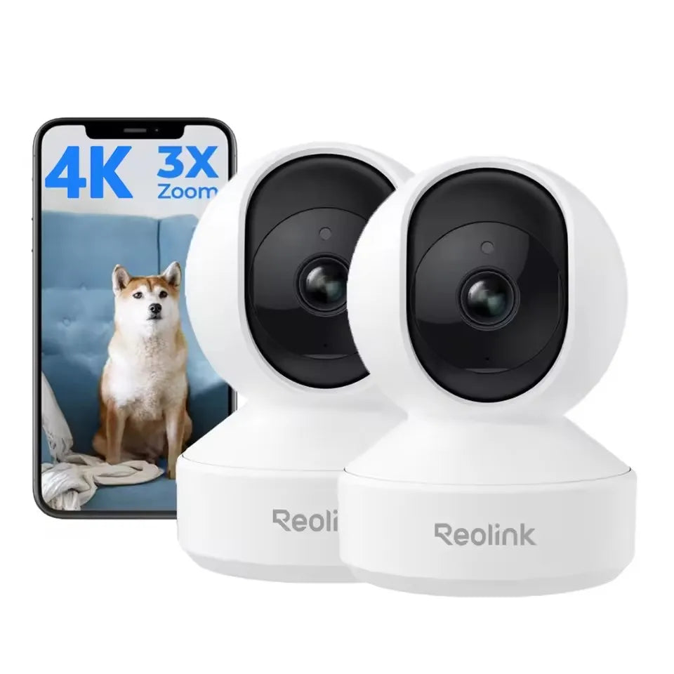 Cámara IP WiFi REOLINK E1 Pro 3K 5MP PT con Seguimiento Automático, Monitor para Bebés, Detección de Personas/Mascotas/Llanto, Audio Bidireccional, Cámara de Seguridad