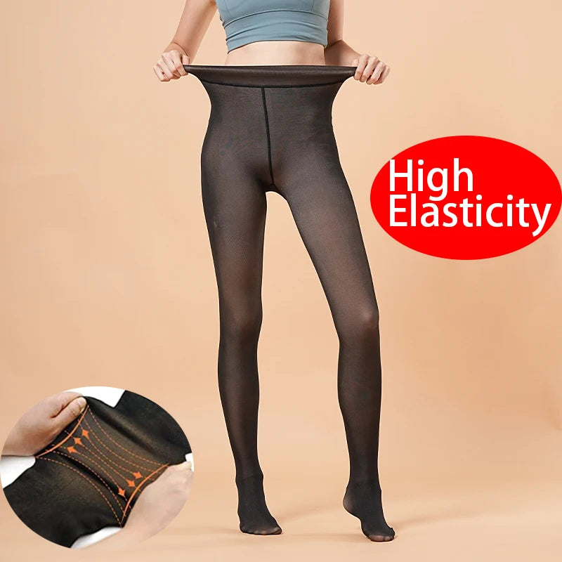 Medias térmicas de lana para mujer, pantimedias translúcidas, elásticas, cálidas y sexys, de cintura alta, ajustadas y gruesas, para invierno,medias termicas mujer,leggins mujer invierno termico,pantalon termico