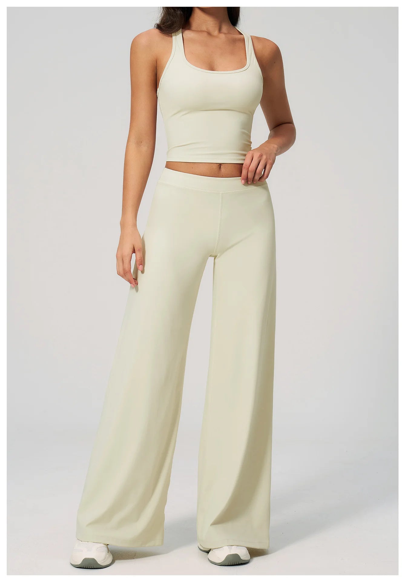 Conjunto Deportivo de Yoga para Mujer, Conjunto de Dos Piezas, Pantalones y Top, Ropa Deportiva para Gimnasio, Yoga y Entrenamiento