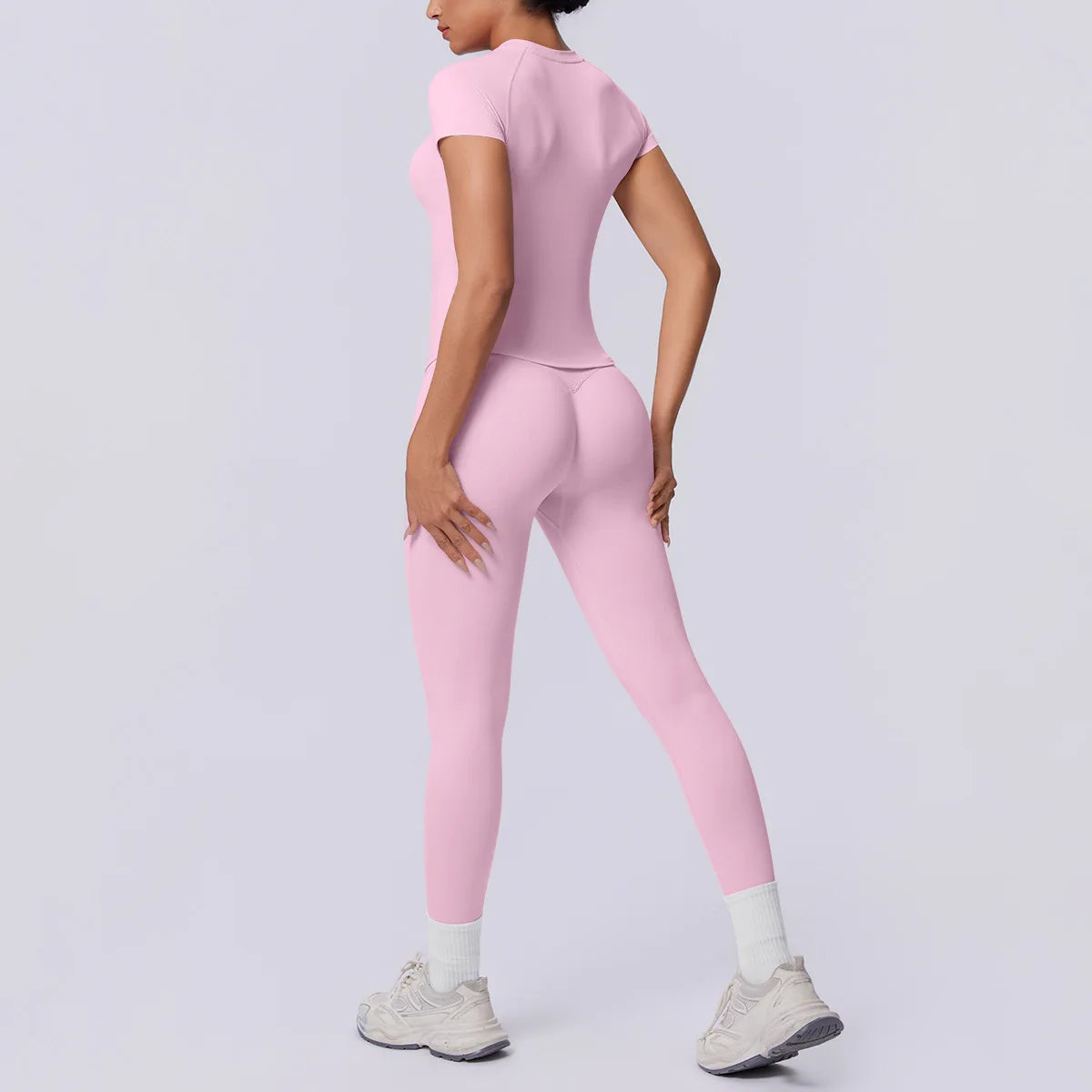 Conjunto Deportivo de Yoga para Mujer, Conjunto de Dos Piezas, Pantalones y Top, Traje Deportivo para Gimnasio, Yoga y Entrenamiento