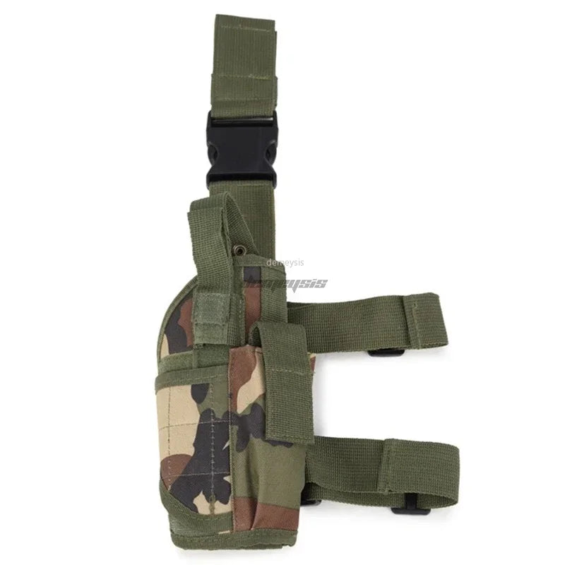 Funda Universal para pistola con pierna caída, bolsa táctica para pistola en el muslo para diestros, arnés para piernas para todas las pistolas