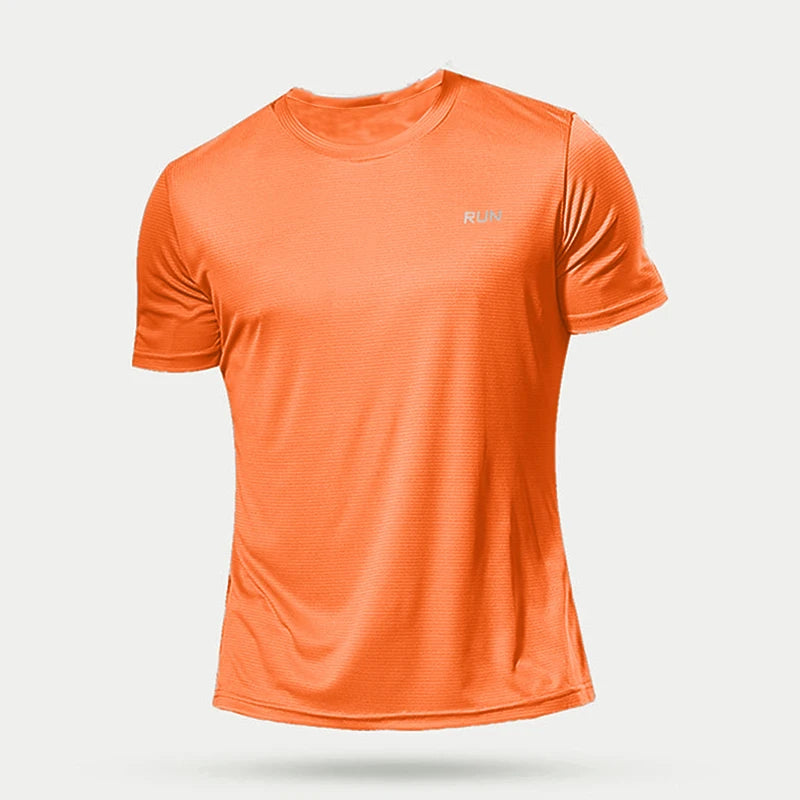 Camisetas de culturismo para correr de secado rápido para hombre, camiseta deportiva para gimnasio, camisetas de manga corta para Fitness, camiseta de gran tamaño, verano