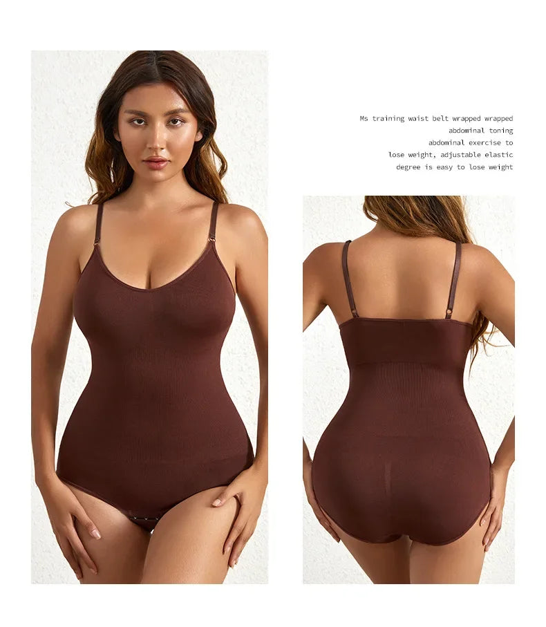Body moldeador breve sin costuras sólido de 1 pieza, moldeador de cuerpo más delgado para levantamiento de glúteos y Control de barriga, ropa interior para mujer