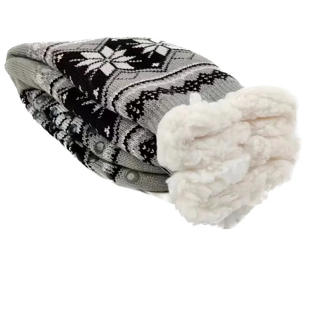 Calcetines de invierno para hombre, calcetín corto esponjoso y cálido de terciopelo suave, térmico, antideslizante, peludo, regalos gruesos, novedad de 2023