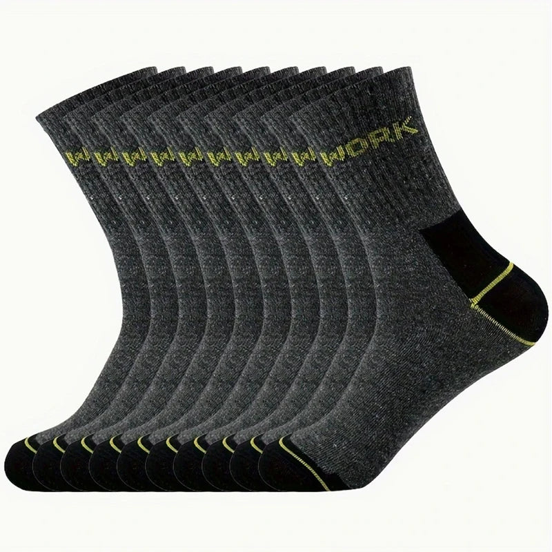 6/12 pares de calcetines de tubo medio a prueba de olores de negocios de alta calidad para hombres calcetines deportivos de ocio transpirables absorbentes del sudor para todas las estaciones