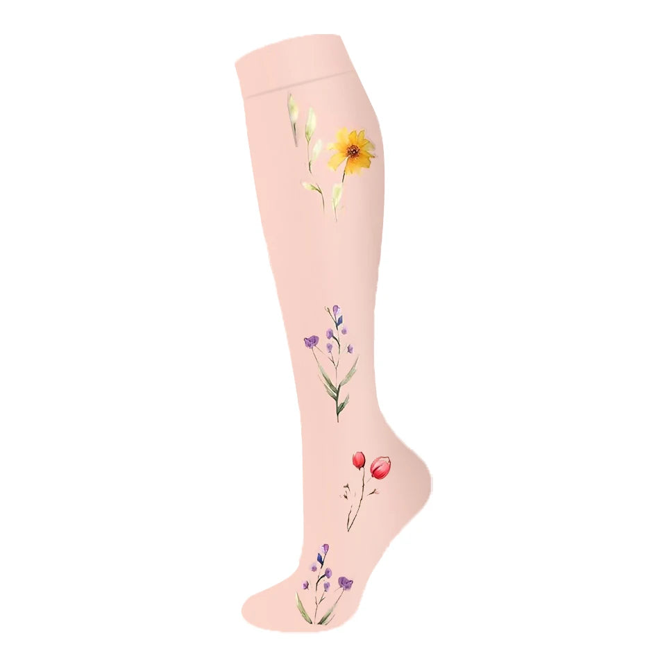 Nuevos calcetines de compresión deportivos para venas varicosas, calcetines médicos de nailon para enfermería, aptos para correr, saltar, antifatiga