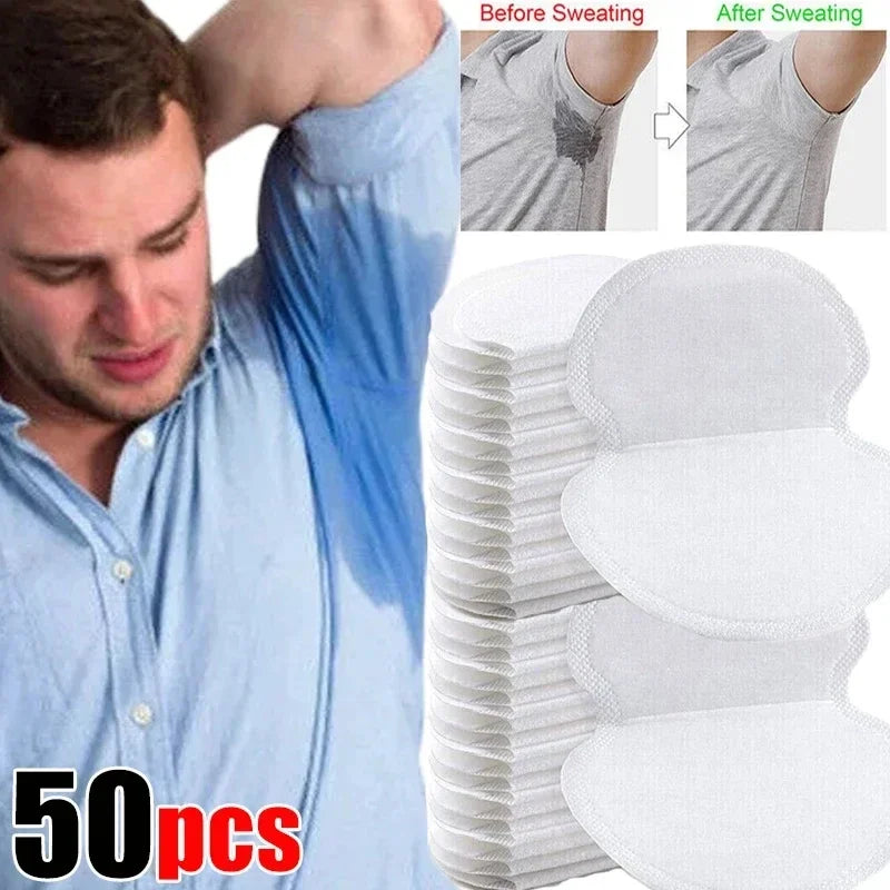 10/20/40/50 Uds. Almohadillas para el sudor Unisex, desodorantes de verano, almohadillas para el sudor antitranspiración desechables, almohadilla protectora para el sudor absorbente