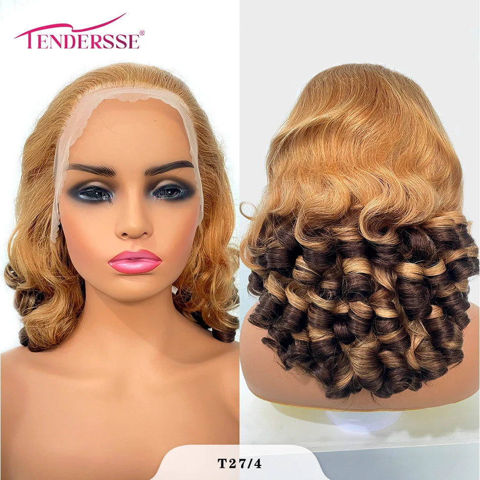 Pelucas de cabello crudo 100% vietnamita, densidad 250, ombré, doble estiramiento, rizado, onda suelta, 13x4 HD, peluca sin pegamento con encaje frontal prearrancado