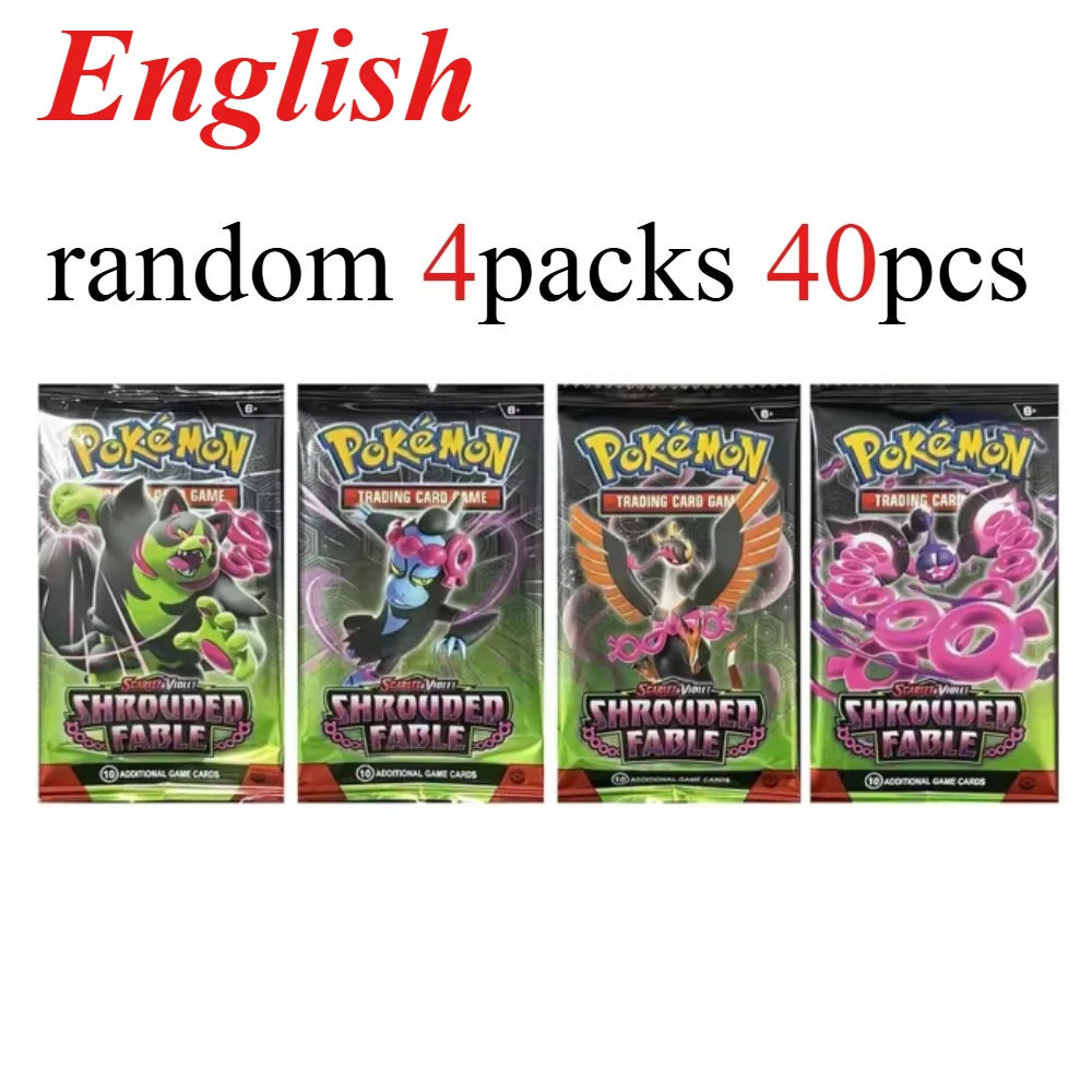 40 Uds. Tarjeta de Pokémon prismática 151 evoluciones inglés Booster Battle juego de cartas de Pokémon Carte Trading tarjetas de colección regalo