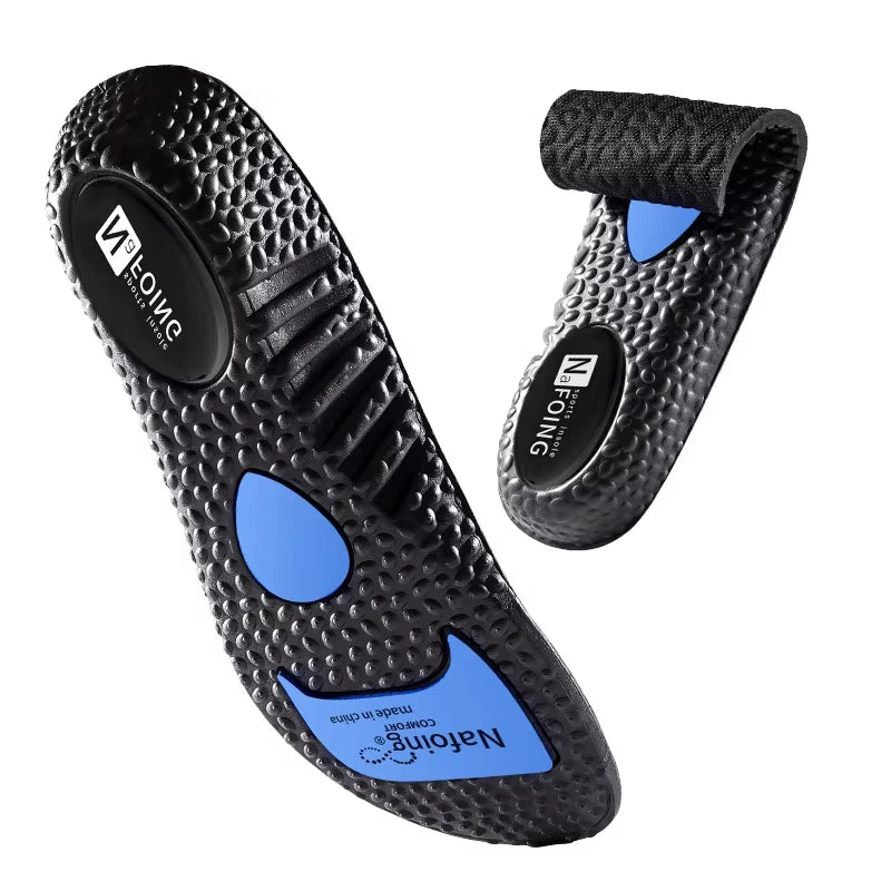 Plantillas deportivas transpirables con amortiguación y absorción de impactos para zapatos, plantillas para correr, para hombres y mujeres, almohadillas de masaje y cuidado para pies