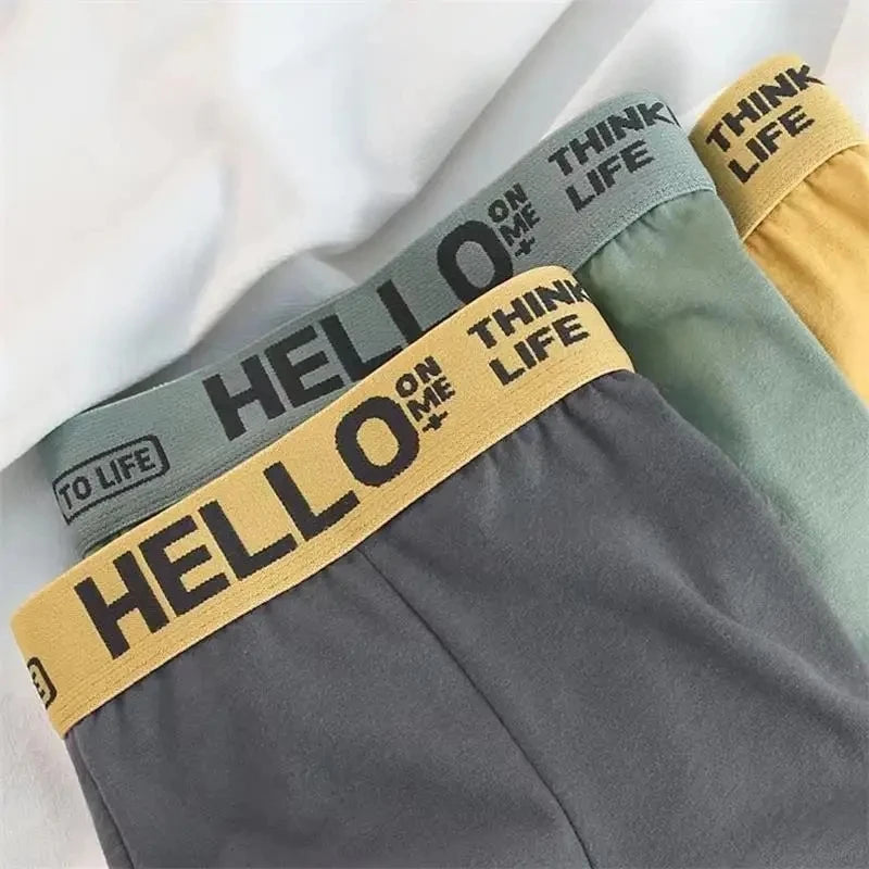 10 Uds. Boxer y calzoncillos para hombre, ropa interior de moda, Boxer y calzoncillos de alta elasticidad, pantalones cortos transpirables suaves para hombre, cómodos