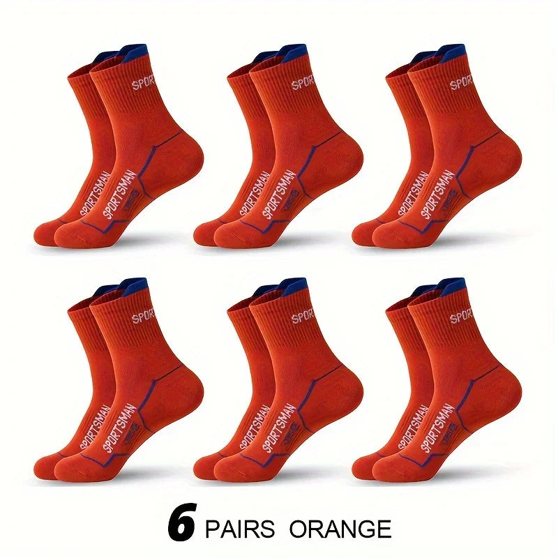 6 pares de calcetines calcetines cortos para hombre calcetines de baloncesto absorbentes y olorosos calcetines deportivos para correr calcetines de malla transpirable para hombre