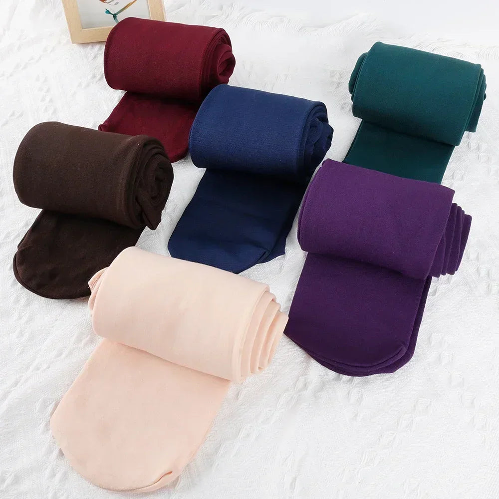 Medias térmicas de invierno para mujer, pantimedias de terciopelo transparente con forro polar, mallas gruesas y cálidas con capa interior de felpa