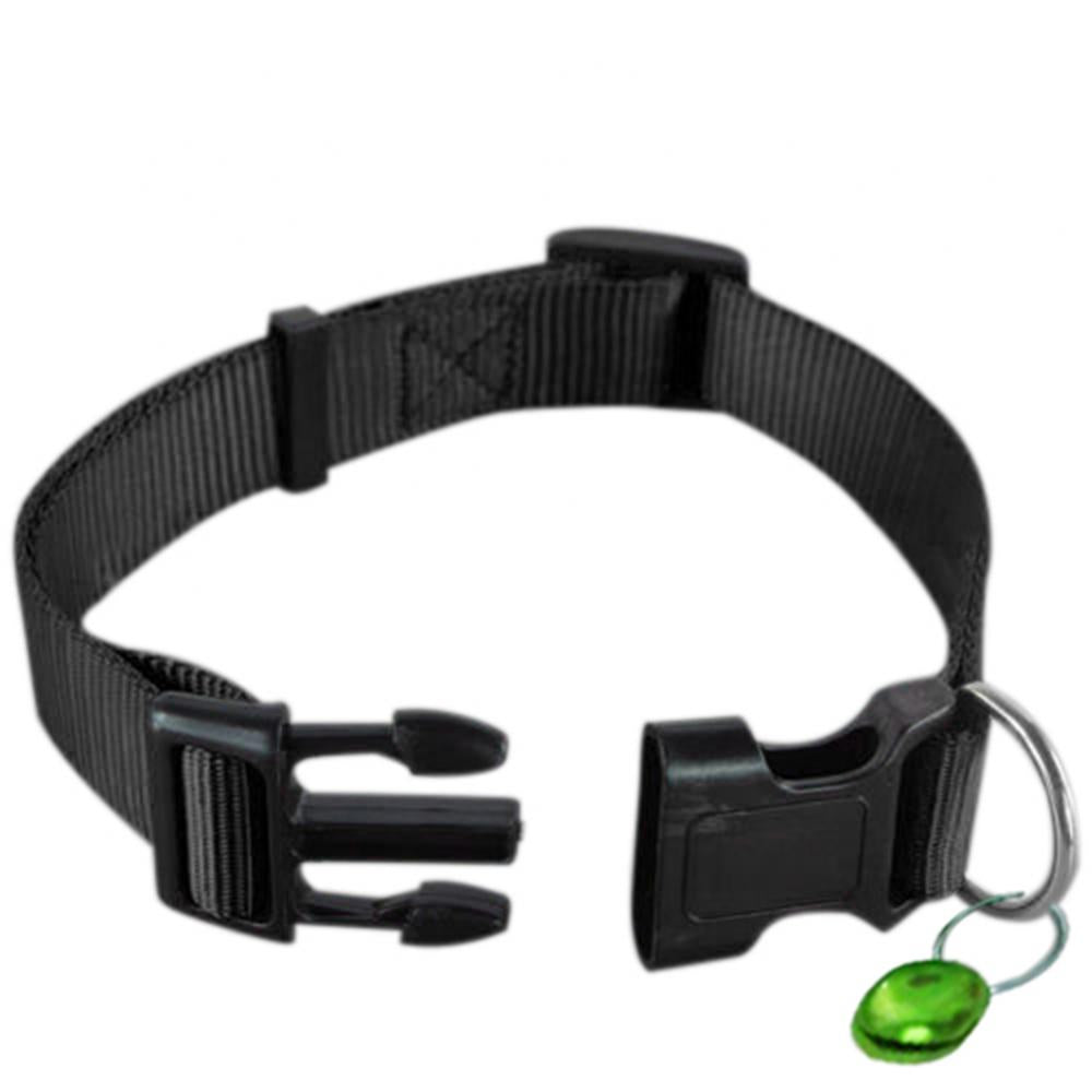 Collar ajustable de nailon de seguridad para perros, cachorros, gatos y mascotas, hebilla de liberación rápida separable, suministros para perros