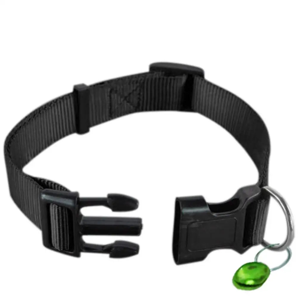 Collar ajustable de nailon de seguridad para perros, cachorros, gatos y mascotas, hebilla de liberación rápida separable, suministros para perros