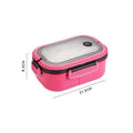 Fiambrera Bento de 2 capas con cuchara y tenedor para niños, contenedores de comida de Microwae de alta capacidad, portátiles, a prueba de fugas, para oficina y Camping, 1200ML