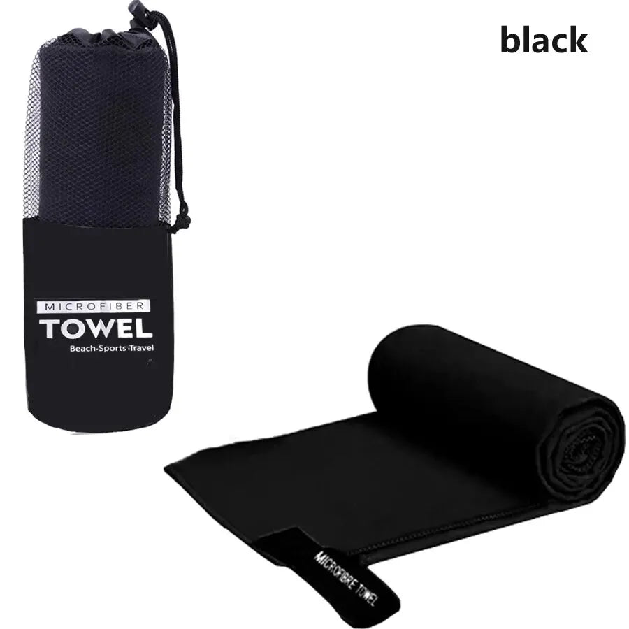 Toalla deportiva de secado rápido, Toalla de microfibra para correr, Yoga, gimnasio, Fitness, baloncesto, acampar al aire libre, senderismo, playa, 40x80/76x152cm