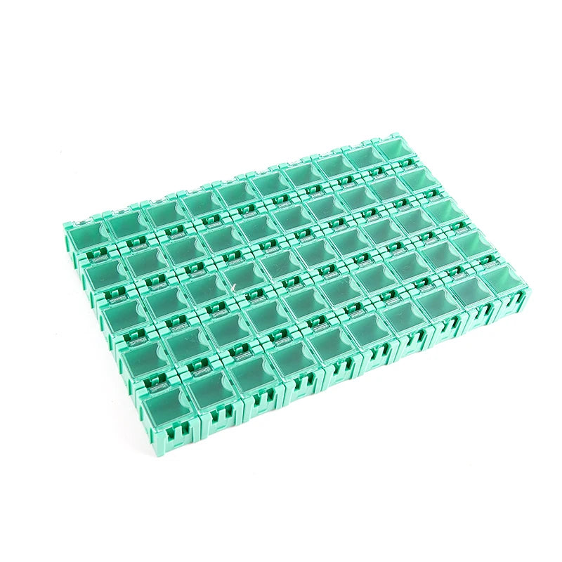50 unids/set SMD SMT contenedor de componentes electrónicos Mini kit de cajas de almacenamiento