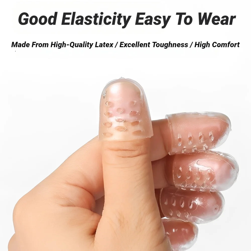 Protectores de dedos de silicona transparentes y transpirables de alta elasticidad, previenen ampollas, callos y durezas, cuidado de los pies antifricción