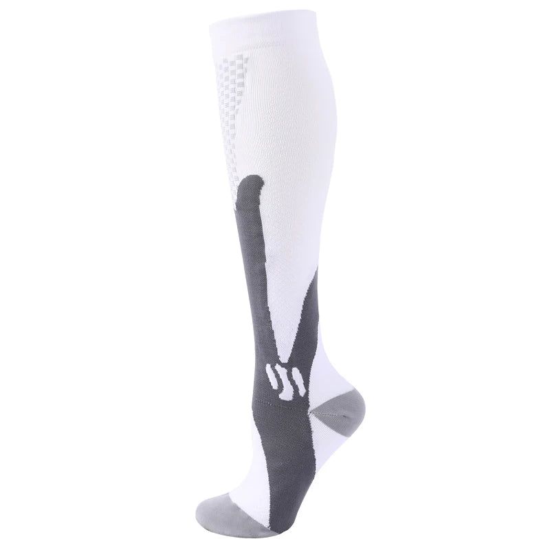 1 par de calcetines de compresión calcetines deportivos medias de enfermería médica previenen las venas varicosas calcetines embarazo enfermería atlético fútbol SOX