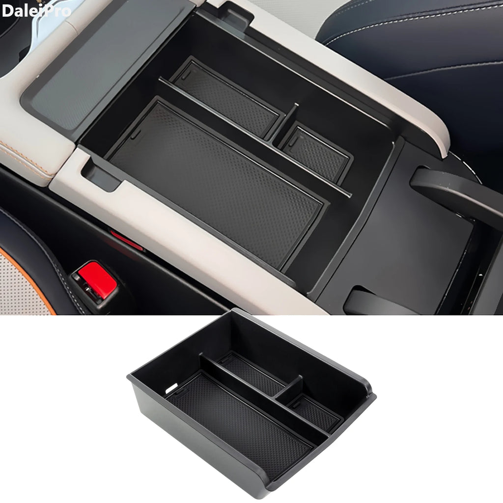 Para BYD Seal U 2023 2024 2025 caja de almacenamiento con reposabrazos consola central portavasos caja de almacenamiento en capas accesorios para Song Plus DM-i